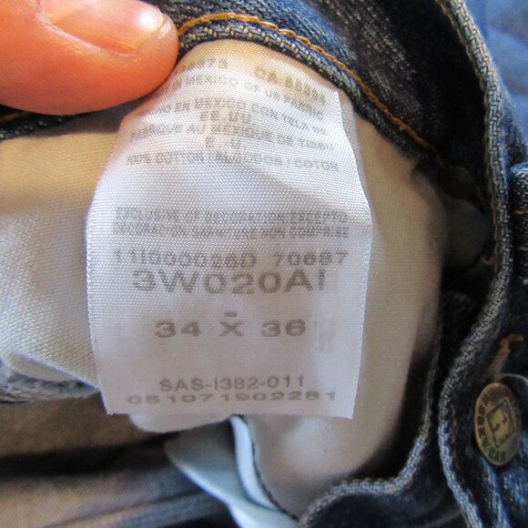 Riggs by Wrangler Mens Dura Shield Denim Work Jeans Sz 34x36 Lot of 2 - Picture 9 of 9